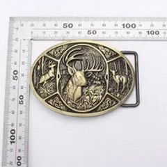 Deer Hunter Buckles – 3.8cm Animal Buckle For Leather Belt Fashion Accessories