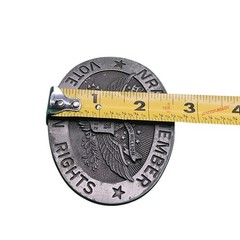 NRA Member Belt Buckle Silver Tone Limited Edition