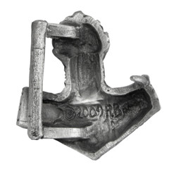 Pewter Thors Hammer Belt Buckle – Dryad Design Norse God Mjolnir Asatru Pagan