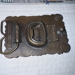 1976 Coca Cola 75th Coke Pop Soda Bottle Opener 70s Vintage Belt Buckle Freeship