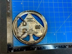 Ace Of Spades Casino Poker Card Games Gambler Cards Silver Star Belt Buckle
