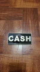 Johnny Cash Logo Metal/Enamel Belt Buckle