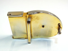 Vintage Cartier 2C & Gucci GG Men&rsquo;s Unisex Clothing Belt Buckle 2pcs set