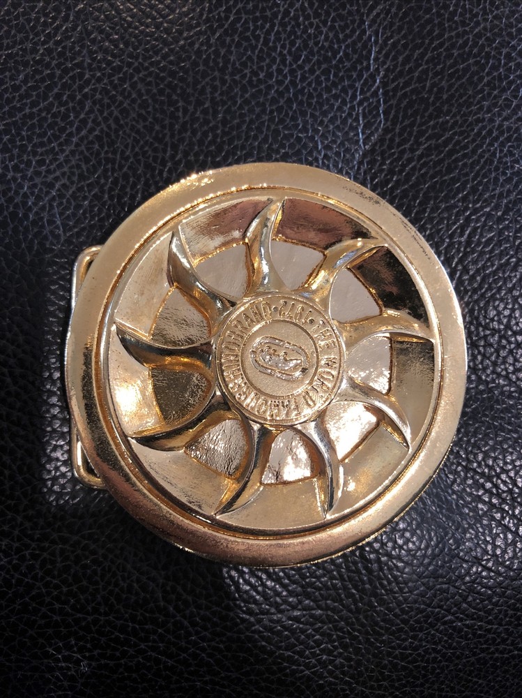 Ecko Unltd Gold Spinner Belt Buckle