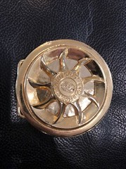 Ecko Unltd Gold Spinner Belt Buckle