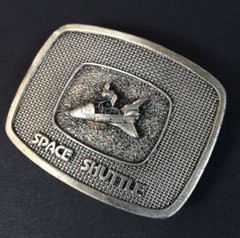 Vtg NASA Space Shuttle Belt Buckle Numbered The Buckle Connection Challenger