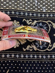 Western Buckle Gold Silver Red Horse Head Cowboy Buckle 2 » Hebilla Vaquero