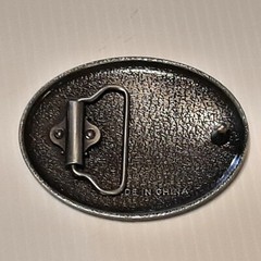 SILVER (IN COLOR) MASON Metal Belt Buckle