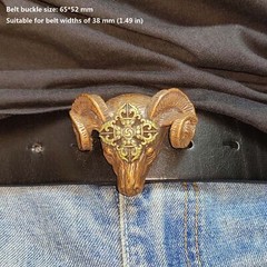 Brass Casting Casting Goat Head Belt Buckle, Personalised Men&rsquo;s belt buckle