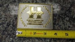 NORTH AMERICAN HUNTING CLUB LIFE MEMBER BELT BUCKLE 3.50&Prime; X 2.75&Prime; 112667-10 U-70
