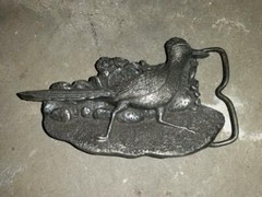 1980 Roadrunner Belt Buckle Bergamot Brass D-149 Made in USA