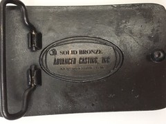 Solid Bronze Belt Buckle Advanced Casting Inc Mal Dion Maker Wild Cat