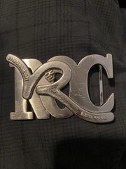 Rocawear Silver Metal Logo Belt Buckle Shiny Interchangeable Fits 1.5in