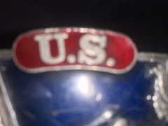 US ARMY TANK Flag Eagle Pewter BELT BUCKLE Made USA machines ,Man Steel & Pride
