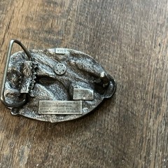 Vintage 1985 Siskiyou Buckle Co Id Rather Be Fishing Trout Belt Buckle M-30