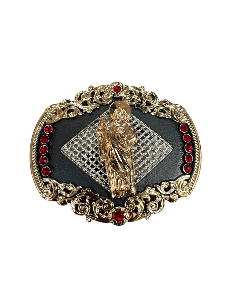 Hebilla Vaquera San Judas Tadeo Western Style Cowboy Buckle Saint Judas