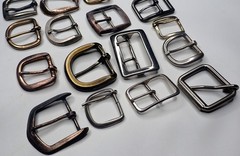 Lot of 17 Vintage Belt Buckles Mixed Sizes Finishes Brass Steel Levi&rsquo;s Prym Leat