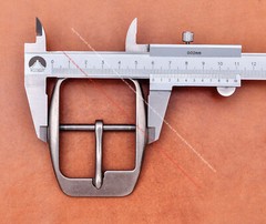 MEN HUGE LONG Heavy Silver CENTER BAR LEATHERCRAFT BELT BUCKLE REPLACEMENT 45MM