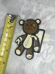 Ripped Zombie Bear Cartoon Belt Buckle Enamel Metal Men Woman Unisex Cartoon