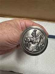 Vintage Great American Buckle Co Limited Edition Belt Buckle Cowboy on Horse