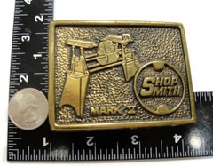 Vintage Shop Smith Mark V Belt Buckle Solid Brass USA BTS