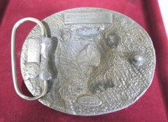 Vintage 1991 Siskiyou Pewter Native American Grizzly Bear Head Claws Belt Buckle