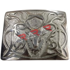 Scottish Highland Kilt Belt Buckle Stag Head Design High Quality Chrome Finish