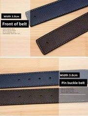 LUXURY 38mm Replacement Belt Genuine Leather Mens Reversible Strap For H Buckle✨