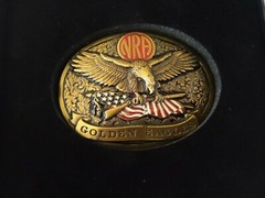 LIMITED EDITION NRA National Rifle Association ~ Golden Eagles * New in Box NOS