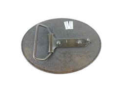Curtiss Wright Flow Systems Bronze Airplane Belt Buckle Industrial Advertising