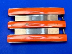 Adidas Golf Trophy Used Vintage Orange On Black Colored Stripes Belt Buckle