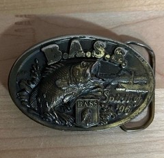 B.A.S.S. Spirit of 96 Bass Anglers Sportmans Society Fishing Club Belt Buckle