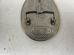 North American Hunting Club Wings of Gold Solid Brass Belt Buckle