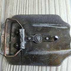 American Express Co Belt Buckle Mens Silver Wells Butterfield Stagecoach Rodeo
