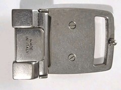 AUTHENTIC SALVATORE FERRAGAMO SILVER VARA BELT BUCKLE FOR 1.3&Prime; WIDE BELT STRAP