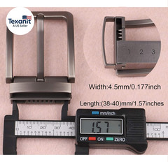 1.5 Inches (38-40 Mm) Belt Buckle Single Prong Square Replacement Buckle for Men