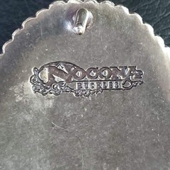 Nocona Bull Rider Belt Buckle Silver Tone Floral Engraved Western Cowboy Rodeo