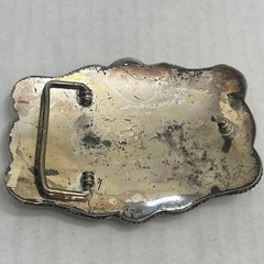 Vintage Texas, U.S. Flag Large Western Distressed Cowboy Buckle Made In Mexico