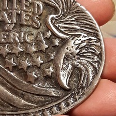 UNITED STATES OF AMERICA DOUBLE EAGLES / STARS & STRIPES Oval Belt Buckle