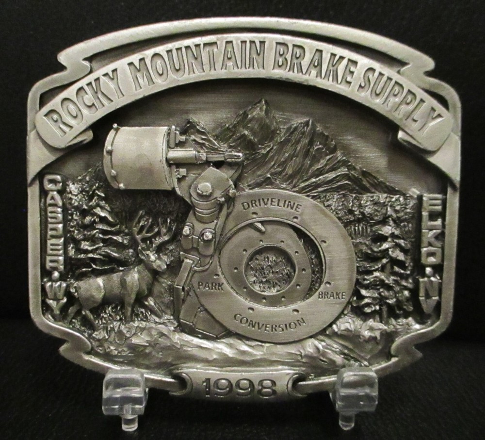 Rocky Mountain Brake Supply Elk Mountains Trees Brake Assembly 1998 Belt Buckle