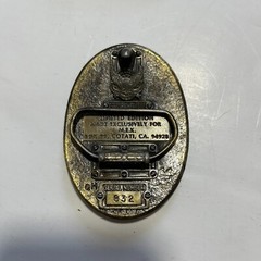Vintage 1983 M.E.K. USS Arizona Memorial Pearl Harbor Metal Belt Buckle Limited