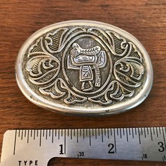 Vintage Avon Horse Saddle Unisex Metal Belt Buckle 2 1/4&Prime; X 3&Prime;