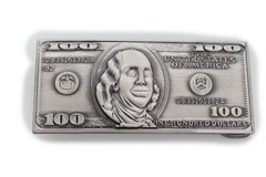 Money $100 Bill Dollar Sign Belt Buckle Cosplay Halloween Costume Party New Men