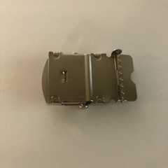 Silver/Chrome U Initial Letter Belt Buckle