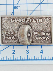 Goodyear Tires Belt Buckle Vintage 1978 Metal Michelin Tire & Rubber Collector