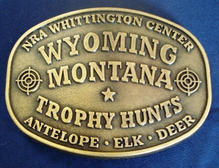 NRA BELT BUCKLE WHITTINGTON CENTER