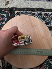 Western Buckle Gold Silver Red Black Red Horse Cowboy Buckle 2 » Hebilla Vaquero