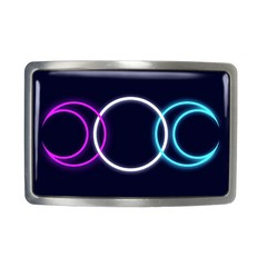 Triple Moon Goddess Belt Buckle – Wiccan Occult Moon Cycle Belt Buckle – 996