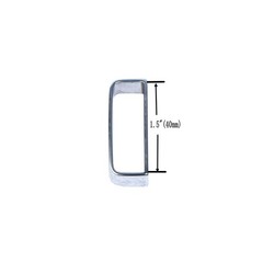 1.5&Prime; (38mm-40mm) Western Belt Loop Keeper Stainless Steel Men&rsquo;s Belt Buckle A…