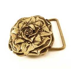 Belt buckle “Rose”; Ornamental belt buckle; Belt buckle for a women;